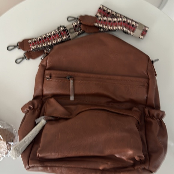 TVCDFG Leather Backpack Purse for Women Fashion Multipurpose Design Convertible - Picture 3 of 5